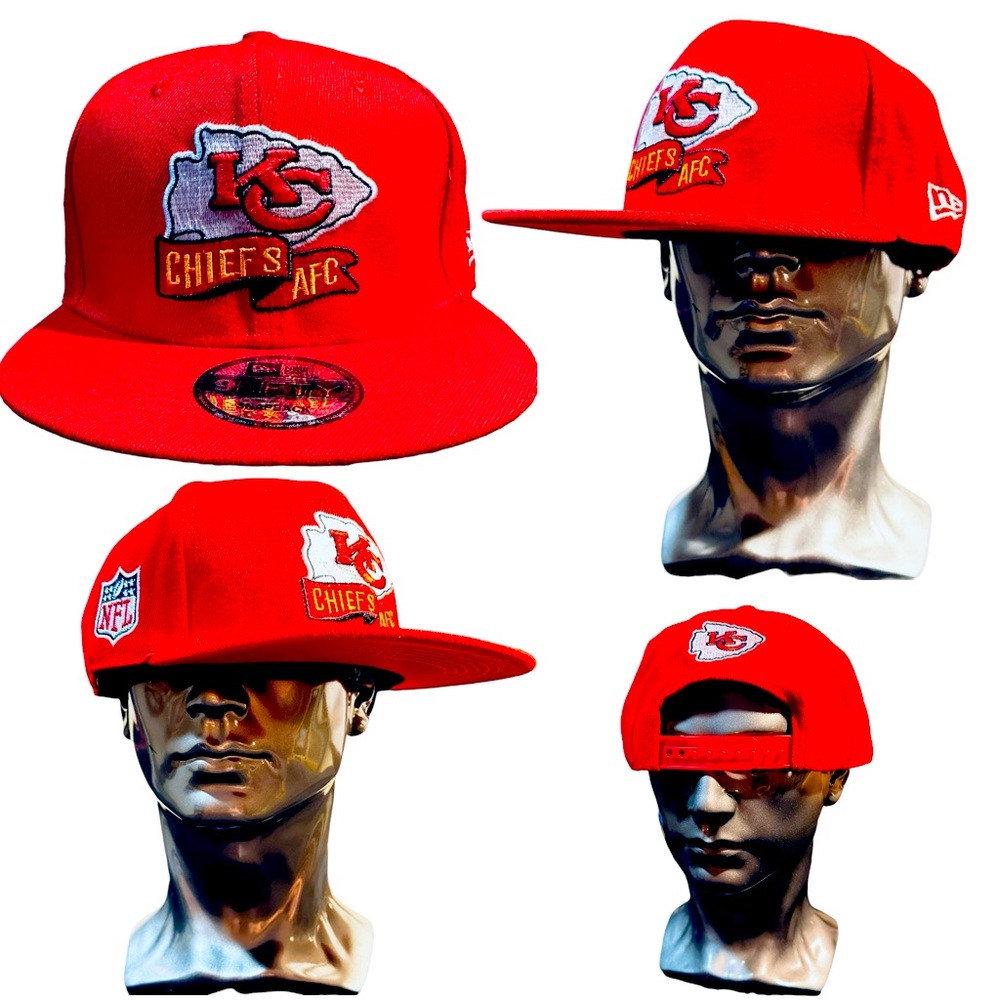 Kansas City Chiefs 9Fifty New Era SnapBack Baseball Cap NFL Cap OSFA NWT